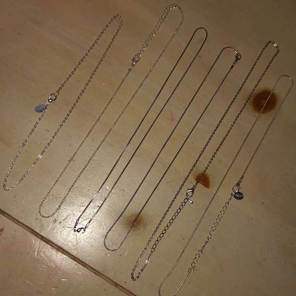 BUNDLE - Six Silver Necklace Chains - Picture 3 of 3